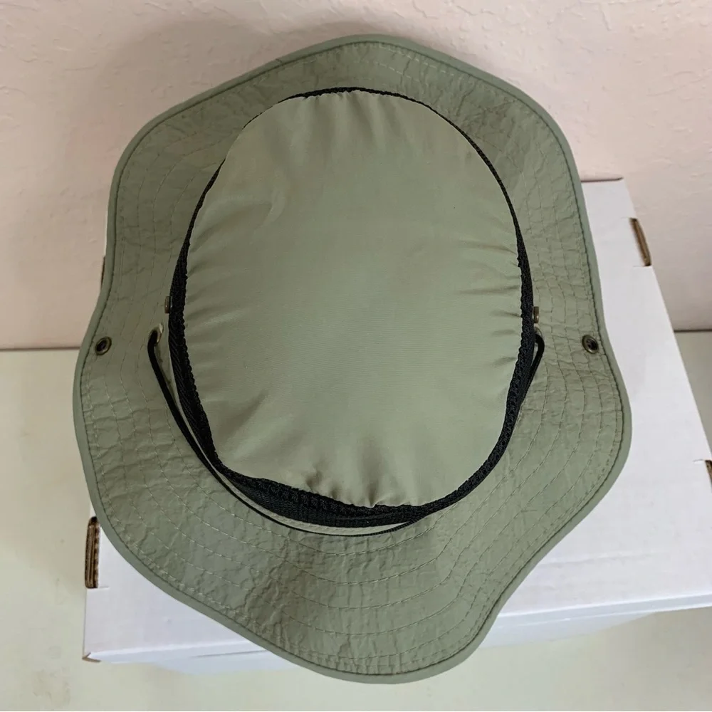 Dorfman Pacific Co Authentic Mesh Boonie Outdoor Bucket‎ Hat Gray Green medium